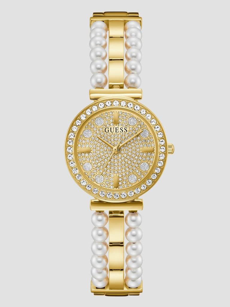 Guess Gala Diamonds Gold Dial Two Tone Steel Strap Watch for Women - GW0531L2 Authentic Buy Shop Now