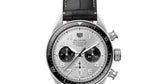 Tag Heuer Autavia Chronometer Flyback Chronograph Silver Dial Black Leather Strap Watch for Men - CBE511B.FC8279 Authentic Buy Shop Now