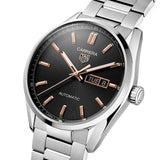 Tag Heuer Carrera Day Date Black Dial Silver Steel Strap Watch for Men - WBN2013.BA0640 Authentic Buy Shop Now