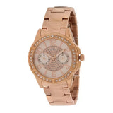 Guess Sassy Quartz White Dial Rose Gold Steel Strap Watch For Women - W0705L3 Authentic Buy Shop Now