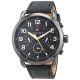 Tommy Hilfiger Briggs Black Dial Black Leather Strap Watch for Men - 1791426 Authentic Buy Shop Now