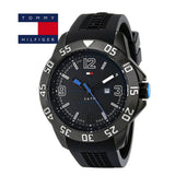 Tommy Hilfiger Sport Multifunction Black Dial Black Rubber Strap Watch for Men - 1790983 Authentic Buy Shop Now