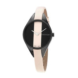 Calvin Klein Rebel Cream Black Dial Cream Leather Strap Watch for Women - K8P237X1 Authentic Buy Shop Now