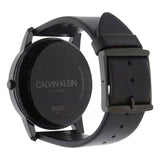 Calvin Klein City Quartz Black Dial Black Leather Strap Watch for Men - K2G2G4CX Authentic Buy Shop Now
