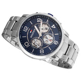 Tommy Hilfiger Keagan Blue Dial Silver Steel Strap Watch for Men - 1791293 Authentic Buy Shop Now