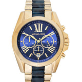 Michael Kors Bradshaw Navy Blue Dial Two Tone Steel Strap Watch for Women - MK6268 Authentic Buy Shop Now
