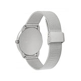 Calvin Klein Minimal White Dial Silver Mesh Bracelet Watch for Men - K3M5115X Authentic Buy Shop Now