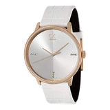 Calvin Klein Accent White Dial White Leather Strap Watch for Men - K2Y2X6KW Authentic Buy Shop Now