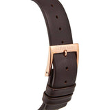 Calvin Klein Minimal White Dial Brown Leather Strap Watch for Women - K3M226G6 Authentic Buy Shop Now