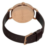 Calvin Klein Even White Dial Brown Leather Strap Watch for Women - K7B236G6 Authentic Buy Shop Now