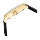 Guess G Twist Gold Dial Black Leather Strap Watch for Women - W0911L3 Authentic Buy Shop Now