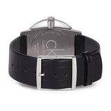 Calvin Klein Grey Dial Black Leather Strap Watch for Women - K2Y2Y1CU Authentic Buy Shop Now
