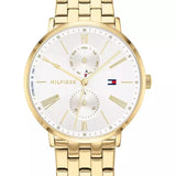 Tommy Hilfiger Jenna Quartz White Dial Gold Steel Strap Watch for Women - 1782069 Authentic Buy Shop Now