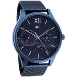 Tommy Hilfiger Damon Quartz Blue Dial Blue Mesh Bracelet Watch for Men - 1791421 Authentic Buy Shop Now