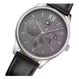 Tommy Hilfiger Damon Multifunction Black Dial Black Leather Strap Watch for Men - 1791417 Authentic Buy Shop Now