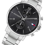 Tommy Hilfiger Daniel Black Dial Silver Steel Strap Watch for Men - 1710413 Authentic Buy Shop Now