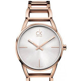 Calvin Klein Stately White Dial Rose Gold Steel Strap Watch for Women - K3G23626 Authentic Buy Shop Now