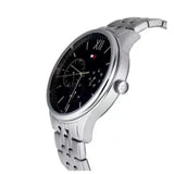 Tommy Hilfiger Damon Chronograph Blue Dial Silver Steel Strap Watch for Men - 1791416 Authentic Buy Shop Now