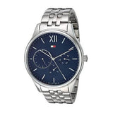 Tommy Hilfiger Damon Chronograph Blue Dial Silver Steel Strap Watch for Men - 1791416 Authentic Buy Shop Now