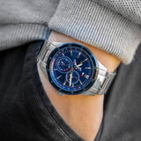 Tommy Hilfiger Austin Blue Dial Silver Steel Strap Watch for Men - 1791640 Authentic Buy Shop Now