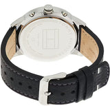 Tommy Hilfiger Kyle Quartz Black Dial Black Leather Strap Watch for Men - 1791630 Authentic Buy Shop Now