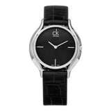 Calvin Klein Skirt Black Dial Black Leather Strap Watch for Women - K2U231C1 Authentic Buy Shop Now