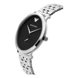 Emporio Armani Classic Quartz Black Dial Silver Steel Strap Watch For Men - AR11161 Authentic Buy Shop Now