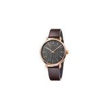 Calvin Klein Even Grey Dial Brown Leather Strap Watch for Women - K7B236G3 Authentic Buy Shop Now