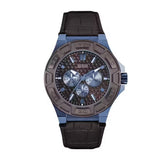 Guess Force Quartz Brown Dial Brown Leather Strap Watch For Men - W0674G5 Authentic Buy Shop Now