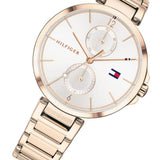 Tommy Hilfiger Angela Quartz White Dial Rose Gold Steel Strap Watch for Women - 1782124 Authentic Buy Shop Now