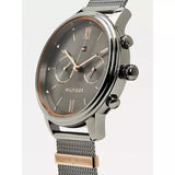 Tommy Hilfiger Blake Quartz Grey Dial Silver Mesh Bracelet Watch for Men - 1782304 Authentic Buy Shop Now