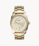 Fossil Machine Gold Dial Gold Steel Strap Watch for Men - FS5264 Authentic Buy Shop Now
