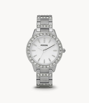 Fossil Jesse White Dial Silver Steel Strap Watch for Women - ES2362 Authentic Buy Shop Now