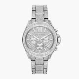 Michael Kors Wren Chronograph Crystals Silver Dial Silver Steel Strap Watch For Women - MK6317 Authentic Buy Shop Now