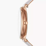 Fossil Jacqueline Mother of Pearl Dial Grey Leather Strap Watch for Women - ES4672 Authentic Buy Shop Now