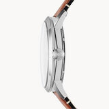 Fossil Townsman Automatic Skeleton Blue Dial Brown Leather Strap Watch for Men - ME3154 Authentic Buy Shop Now