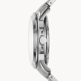 Fossil Grant Automatic Skeleton Black Dial Silver Steel Strap Watch for Men - ME3103 Authentic Buy Shop Now
