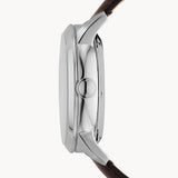 Fossil Townsman Automatic Black Dial Brown Leather Strap Watch for Men - ME1163 Authentic Buy Shop Now
