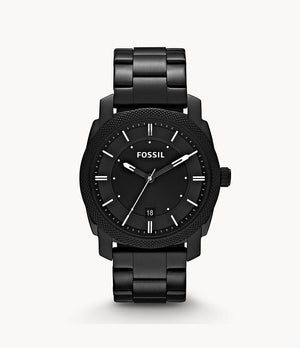 Fossil Machine Black Dial Black Steel Strap Watch for Men - FS4775 Authentic Buy Shop Now