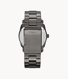 Fossil Machine Chronograph Black Dial Grey Steel Strap Watch for Men - FS4774 Authentic Buy Shop Now