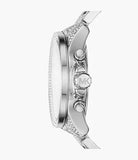 Michael Kors Wren Chronograph Crystals Silver Dial Silver Steel Strap Watch For Women - MK6317 Authentic Buy Shop Now