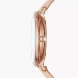 Fossil Jacqueline Three Hand Mother of Pearl Dial Pink Leather Strap Watch for Women - ES4671 Authentic Buy Shop Now