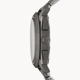 Fossil Machine Chronograph Black Dial Grey Steel Strap Watch for Men - FS4662 Authentic Buy Shop Now