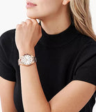 Michael Kors Whitney Quartz White Dial Rose Gold Steel Strap Watch For Women - MK6694 Authentic Buy Shop Now