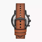 Fossil Goodwin Luggage Chronograph Black Dial Brown Leather Strap Watch for Men - FS5501 Authentic Buy Shop Now