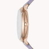 Fossil Jacqueline Purple Dial Purple Leather Strap Watch for Women - ES4814 Authentic Buy Shop Now