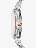 Michael Kors Cinthia Mother of Pearl Dial Two Tone Steel Strap Watch For Women - MK3831 Authentic Buy Shop Now
