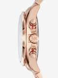 Michael Kors Bradshaw Chronograph Rose Gold Dial Rose Gold Steel Strap Watch For Women - MK6321 Authentic Buy Shop Now