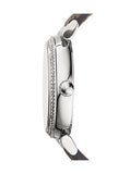 Michael Kors Caitlin Quartz Silver Dial Gray Leather Strap Watch For Women - MK2377 Authentic Buy Shop Now