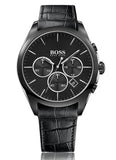 Hugo Boss Onyx Black Dial Black Leather Strap Watch for Men - 1513367 Authentic Buy Shop Now